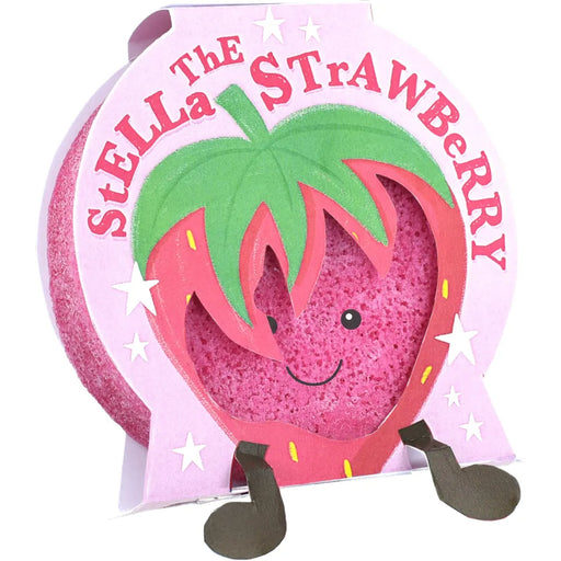 Stella The Strawberry Buddy Buffer Shower Sponge - Bath & Body - Bomb Cosmetics - Bumbletree