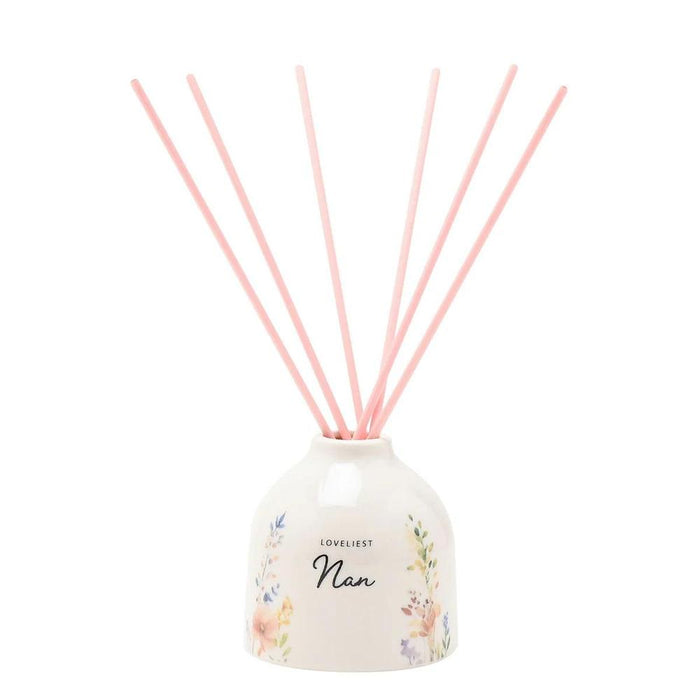 'Loveliest Nan' Ceramic Reed Diffuser - 100ml - Home Fragrance - Bumbletree - Bumbletree