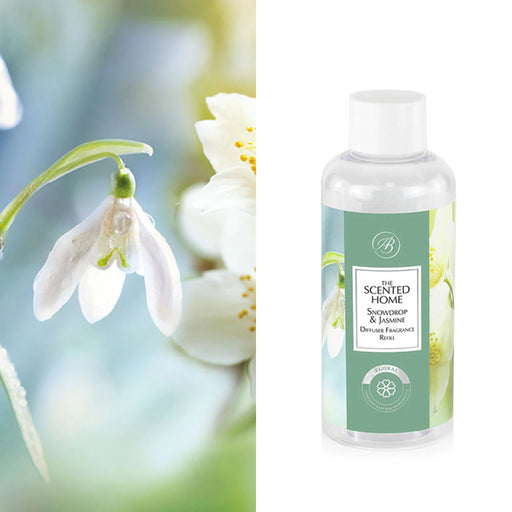 Ashleigh & Burwood: Reed Diffuser Refill - Snowdrop & Jasmine 150ml - Home Fragrance - Ashleigh & Burwood - Bumbletree