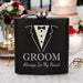 'Groom, Always In My Heart' - Engraved Hip Flask - Gifts - Bumbletree - Bumbletree