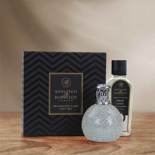 Ashleigh & Burwood: Fragrance Lamp Gift Set - The Pearl + Fresh Linen Fragrance - Home Fragrance - Ashleigh & Burwood - Bumbletree
