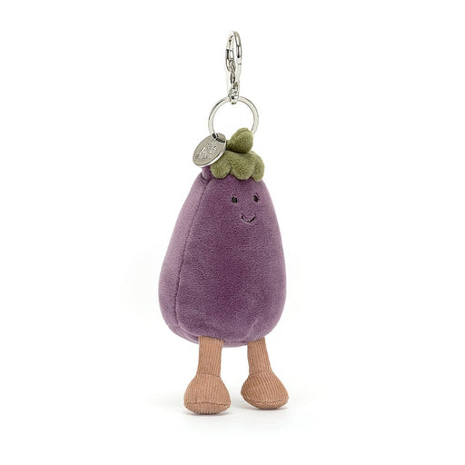 Jellycat Vivacious Aubergine Bag Charm - Plush - Jellycat - Bumbletree