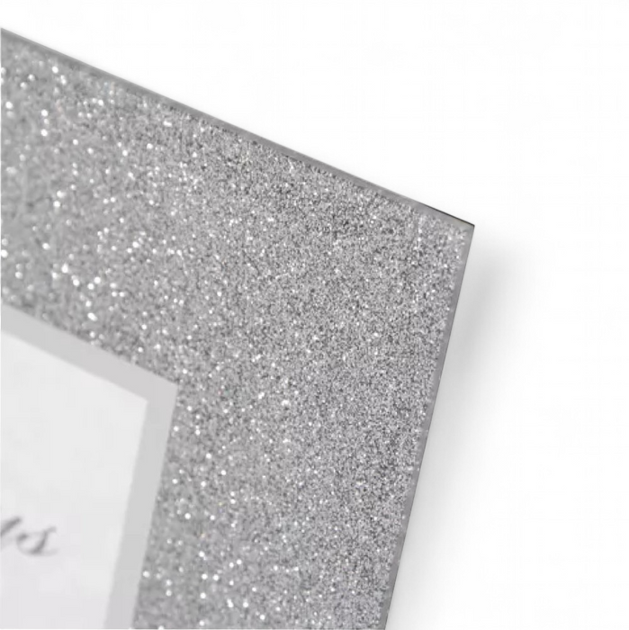 4" X 6" - Glitter Mirror Frame - 40th