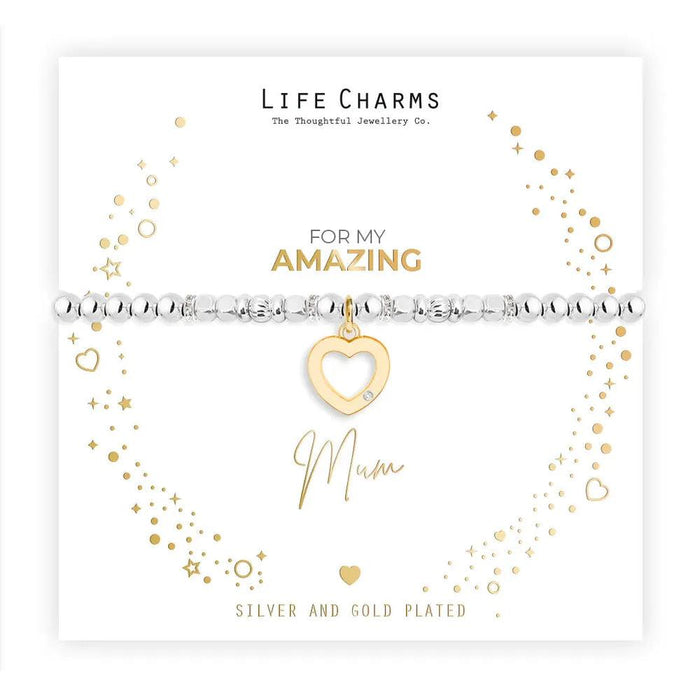 Life Charms 'For My Amazing Mum' Christmas Bracelet - Jewellery - Life Charms - Bumbletree