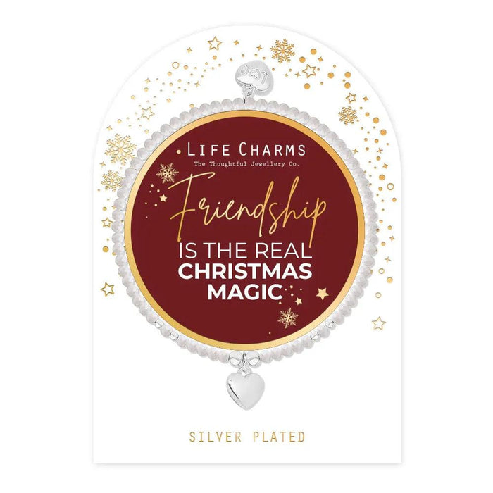 Life Charms 'Friendship Is The Real Christmas Magic' Christmas Bracelet - Jewellery - Life Charms - Bumbletree