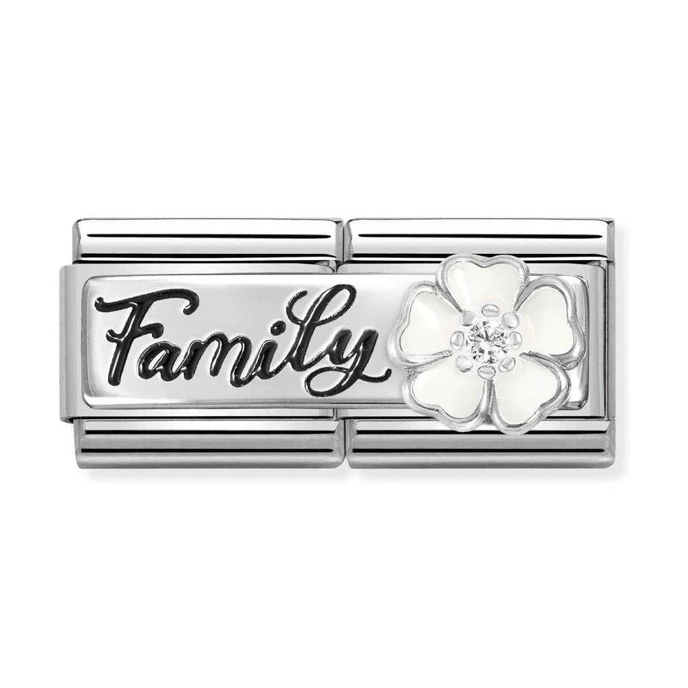 Nomination Classic Silver Symbols White Stone Dragonfly Charm main image 0