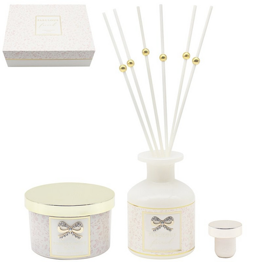 'Fabulous Friend' Desire Pomegranate Noir Boutique Candle & Reed Diffuser Set - Home Fragrance - Bumbletree - Bumbletree