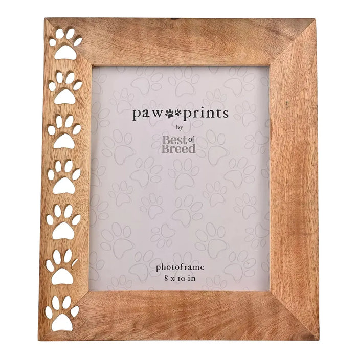 Paw Print Wooden Photo Frame 8" x 10" - Homeware - Bumbletree - Bumbletree