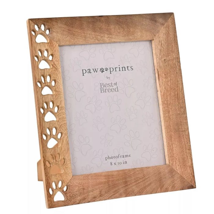 Paw Print Wooden Photo Frame 8" x 10" - Homeware - Bumbletree - Bumbletree