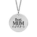 Best Mum Ever Personalised Sterling Silver Pendant Necklace - Jewellery - Bumbletree - Bumbletree