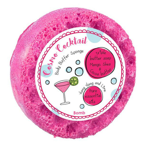 Cosmo Cocktail Body Buffer Soap Sponge - Bath & Body - Bomb Cosmetics - Bumbletree