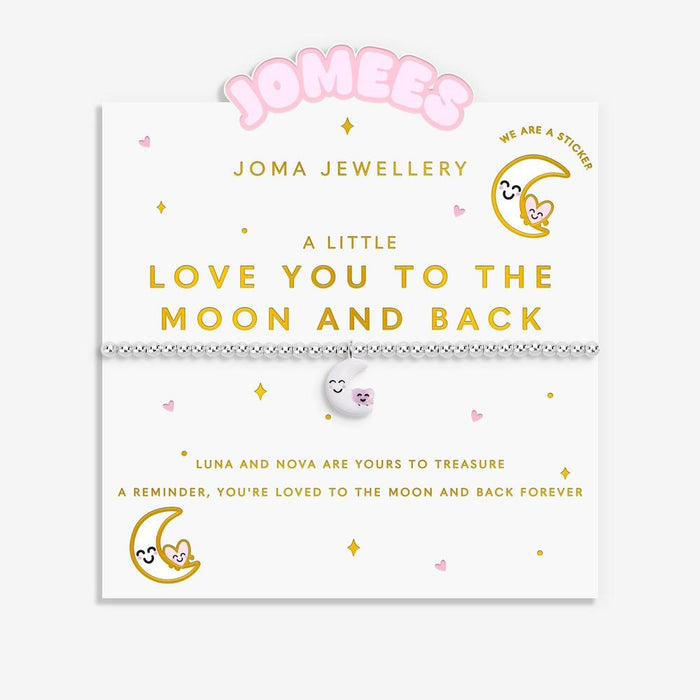 Joma Jewellery Kids' A Little Jomees 'Love You To The Moon And Back' Bracelet