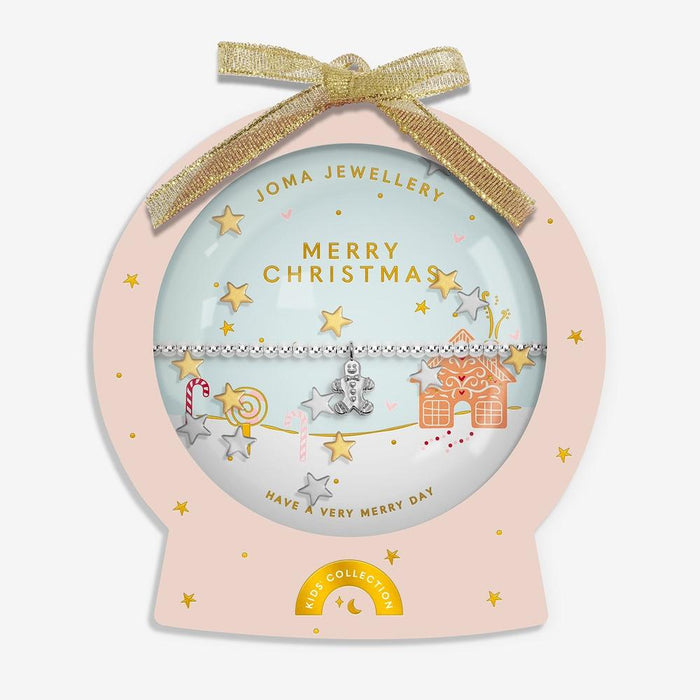 Joma Jewellery Kids' Snowglobe A Little 'Merry Christmas' Bracelet