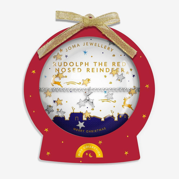 Joma Jewellery Kids' Snowglobe A Little 'Rudolph The Red Nosed Reindeer' Bracelet