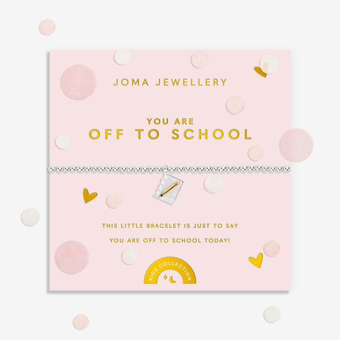 Joma Jewellery Kids' A Little Confetti 'You Are Off To School' Bracelet