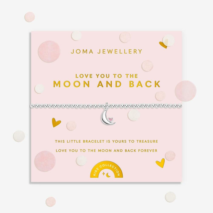 Joma Jewellery Kids' A Little Confetti 'Love You To The Moon And Back' Bracelet