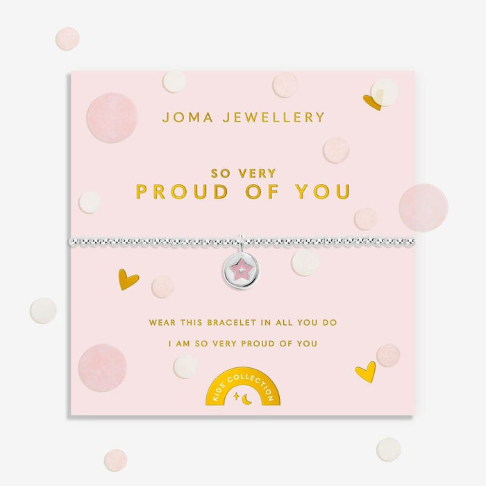 Joma Jewellery Kids' A Little Confetti 'So Very Proud Of You' Bracelet