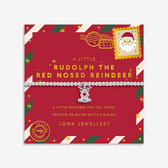 Joma Jewellery Kids' Christmas A Little 'Rudolph The Red Nosed Reindeer' Bracelet