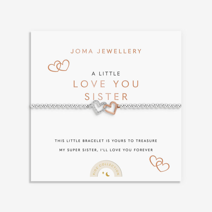 Joma Jewellery Kids' A Little 'Love You Sister' Bracelet