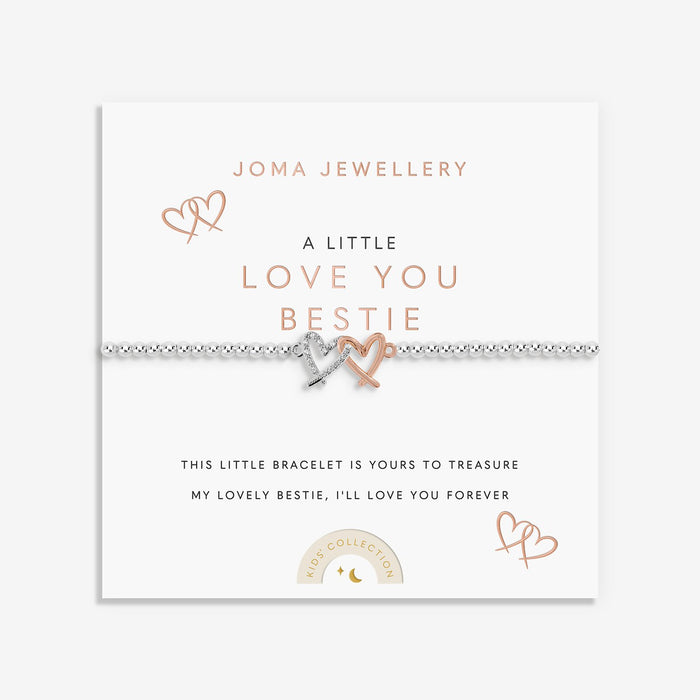 Joma Jewellery Kids' A Little 'Love You Bestie' Bracelet