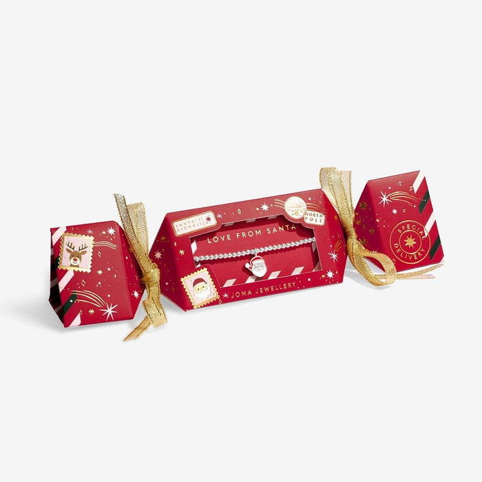 Joma Jewellery Kids' Christmas Cracker 'Love From Santa' Bracelet