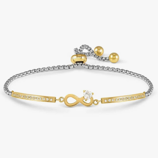 NOMINATION Milleluci Refined Gold Infinity Heart CZ Bracelet - Jewellery - Nomination - Bumbletree
