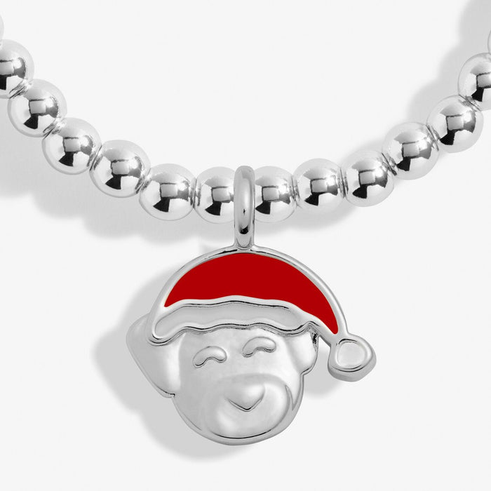 Joma Jewellery Kids' Christmas A Little 'Santa Paws' Bracelet - Jewellery - Joma Jewellery - Bumbletree