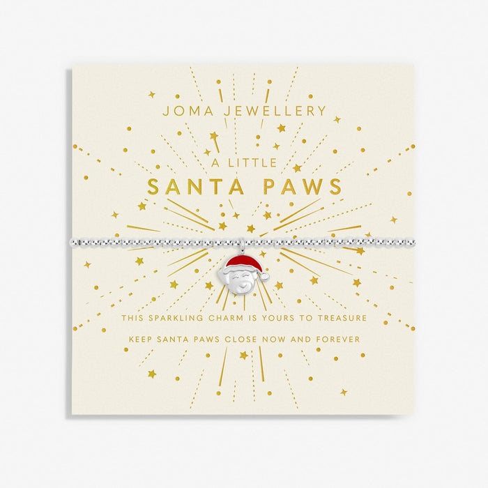 Joma Jewellery Kids' Christmas A Little 'Santa Paws' Bracelet - Jewellery - Joma Jewellery - Bumbletree