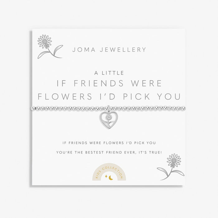 Joma Jewellery Children's A Little 'If Friends Were Flowers I'd Pick You' Bracelet - Jewellery - Joma Jewellery - Bumbletree