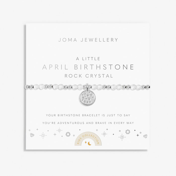 Joma Jewellery A Little Kids' 'April Birthstone' Bracelet - Jewellery - Joma Jewellery - Bumbletree