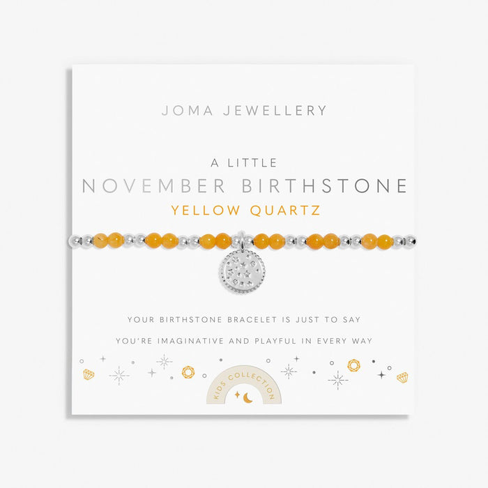 Joma Jewellery Children's A Little 'November' Birthstone Bracelet - Jewellery - Joma Jewellery - Bumbletree