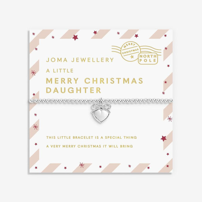 Joma Jewellery Kids' Love From Santa 'Merry Christmas Daughter' Bracelet - Jewellery - Joma Jewellery - Bumbletree