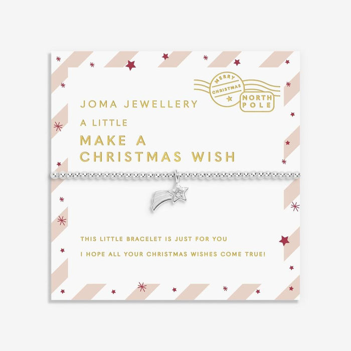 Joma Jewellery Kids' Love From Santa 'Make A Christmas Wish' Bracelet - Jewellery - Joma Jewellery - Bumbletree