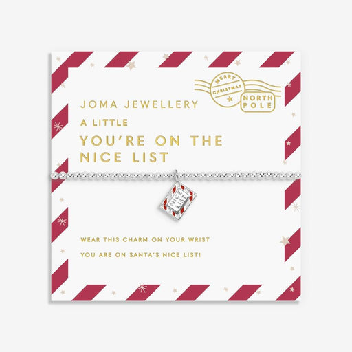 Joma Jewellery Kids' Love From Santa 'You're On The Nice List' Bracelet - Jewellery - Joma Jewellery - Bumbletree
