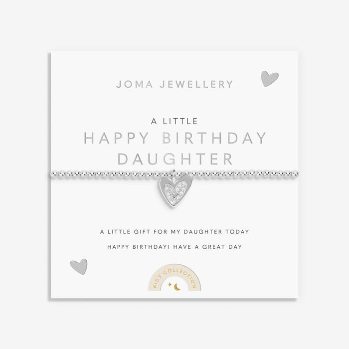 Joma Jewellery Kids' A Little 'Happy Birthday Daughter' Bracelet - Jewellery - Joma Jewellery - Bumbletree