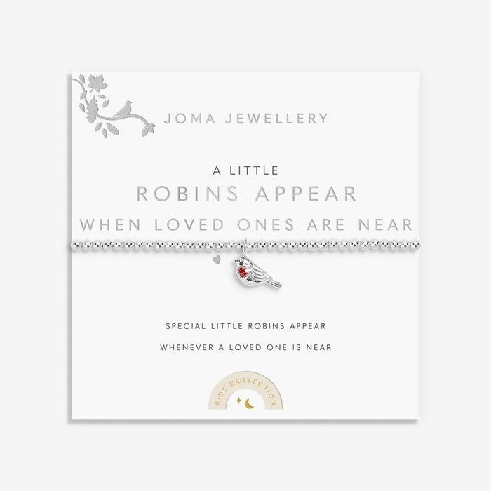 Joma Jewellery Kids' A Little 'Robins Appear When Loved Ones Are Near' Bracelet - Jewellery - Joma Jewellery - Bumbletree