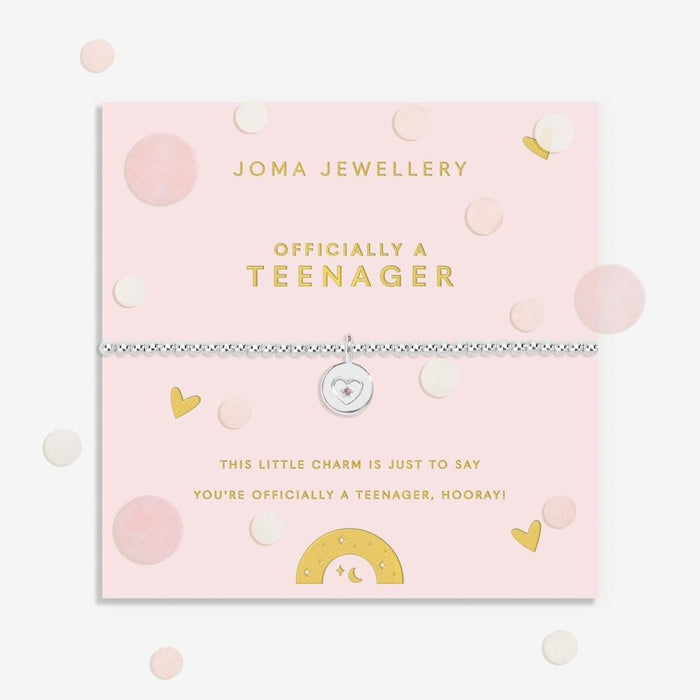 Joma Jewellery A Little Kids' Confetti 'Officially A Teenager' Bracelet - Jewellery - Joma Jewellery - Bumbletree