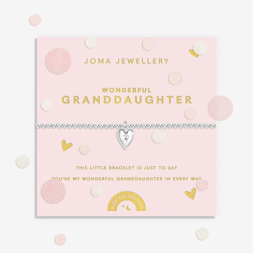 Joma Jewellery A Little Kids' Confetti 'Wonderful Granddaughter' Bracelet - Jewellery - Joma Jewellery - Bumbletree