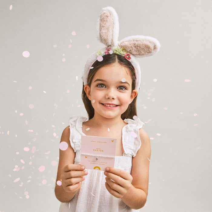 Joma Jewellery A Little Kids' Confetti 'Happy Easter' Bracelet - Jewellery - Joma Jewellery - Bumbletree