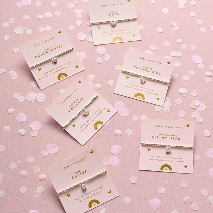 Joma Jewellery A Little Kids' Confetti 'Happy Easter' Bracelet - Jewellery - Joma Jewellery - Bumbletree