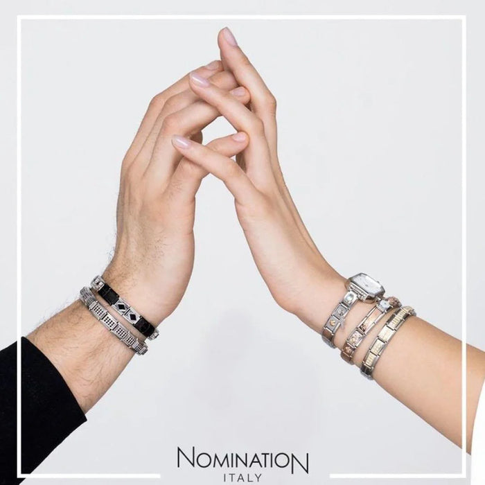 NOMINATION Classic Iridescent Stainless Steel Base Charm Bracelet - Jewellery - Nomination - Bumbletree