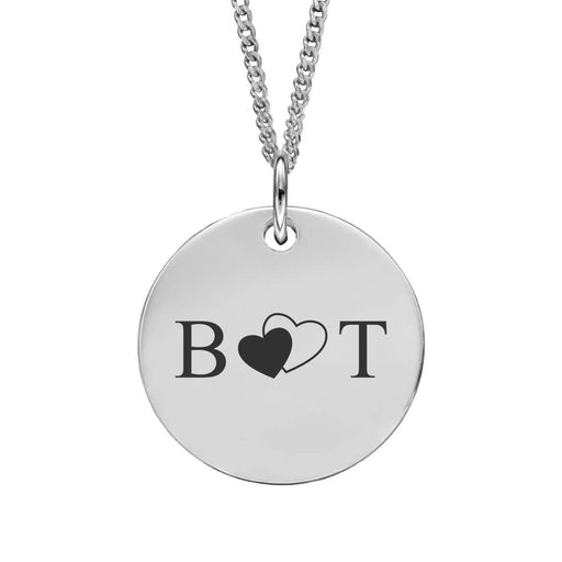 Entwined Hearts Personalised Sterling Silver Pendant Necklace - Jewellery - Bumbletree - Bumbletree