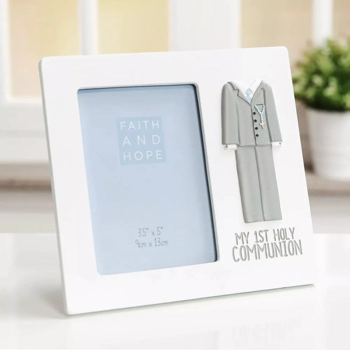 'My First Holy Communion' White Photo Frame 3.5" x 5" - Gifts - Bumbletree - Bumbletree