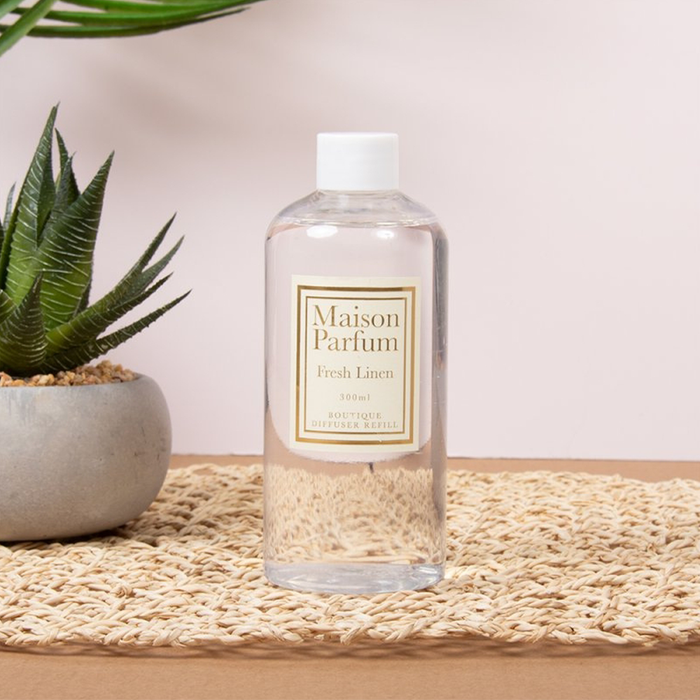 Maison Parfum Fresh Linen Reed Diffuser Refill 300ml - Home Fragrance - Bumbletree - Bumbletree