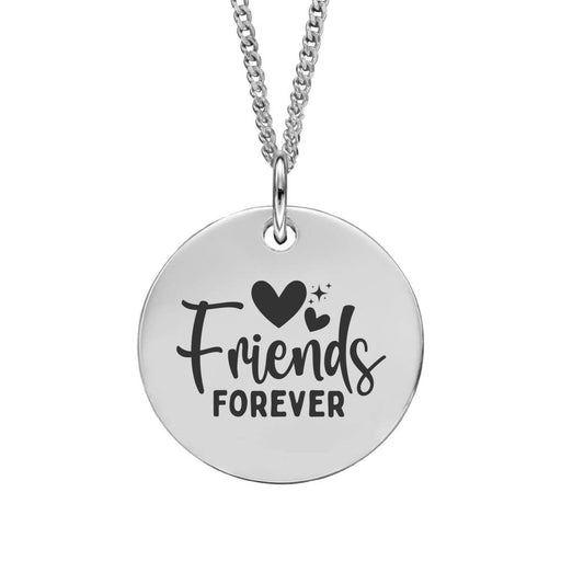 Friends Forever Personalised Sterling Silver Pendant Necklace - Jewellery - Bumbletree - Bumbletree
