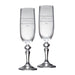 Personalised 60th Diamond Anniversary Toast Champagne Flute Glasses - Gifts - Bumbletree - Bumbletree