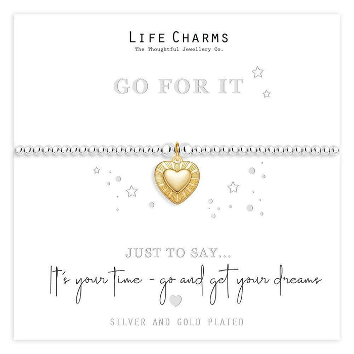 Life Charms 'Go For It' Just To Say Bracelet - Jewellery - Life Charms - Bumbletree