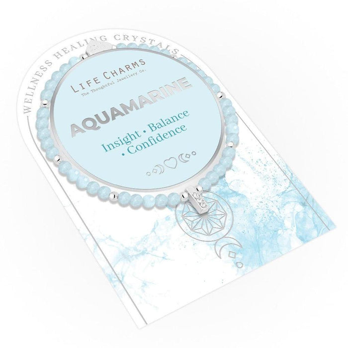 Life Charms Aquamarine Healing Crystals Bracelet - Jewellery - Life Charms - Bumbletree