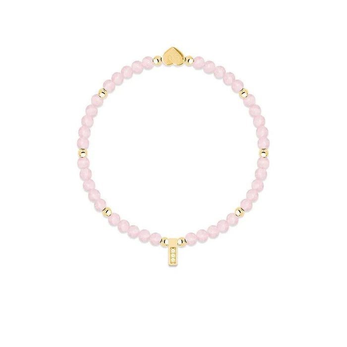 Life Charms Rose Quartz Healing Crystals Gold Bracelet - Jewellery - Life Charms - Bumbletree