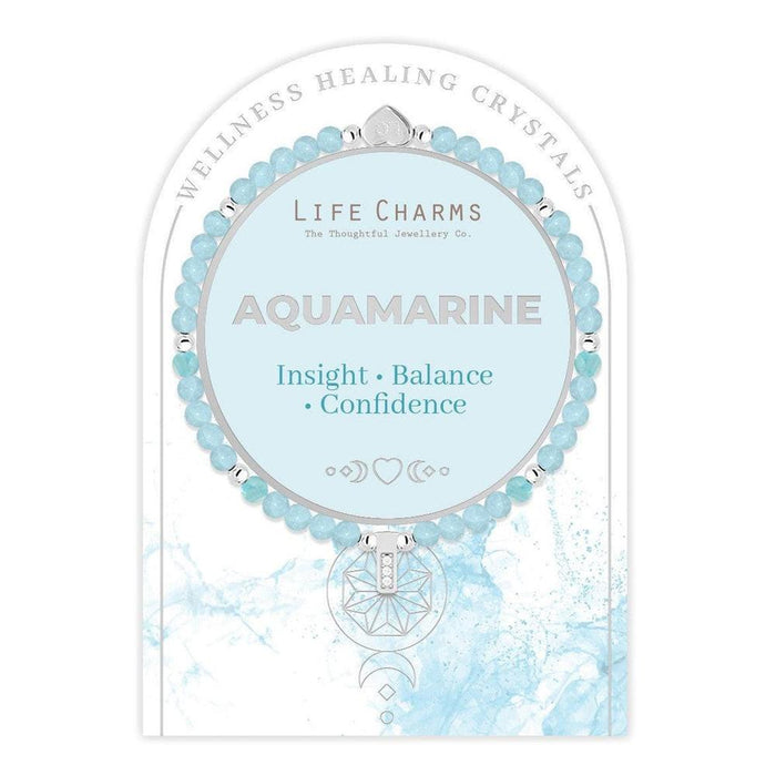 Life Charms Aquamarine Healing Crystals Bracelet - Jewellery - Life Charms - Bumbletree
